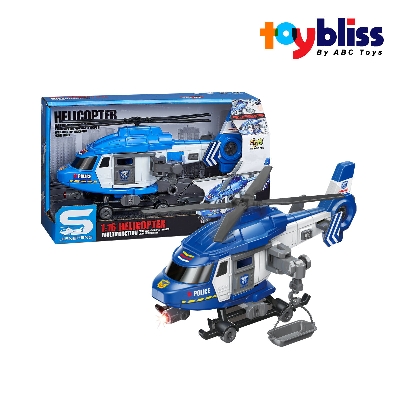 Picture of Toybliss 1:16 Police Helicopter with Light & Music (JS128B), Ages 3+