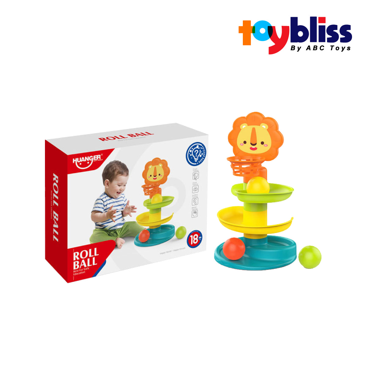 Picture of Toybliss Huanger Kids Development Roll Ball (HE8066), Ages 18m+