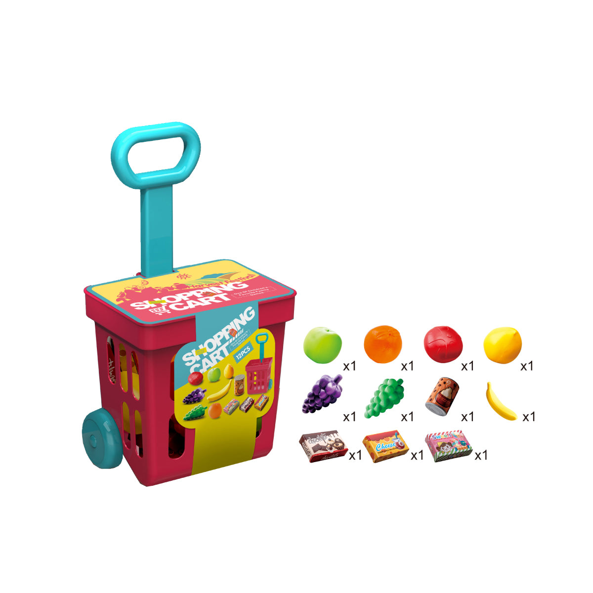Picture of Toybliss Kids Shopping Cart Playset (XG2009), Ages 3+