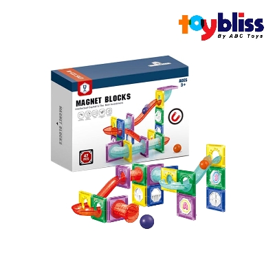 Picture of Toybliss Magnetic Marble Run 47pcs Blocks (HD384A), Ages 3+
