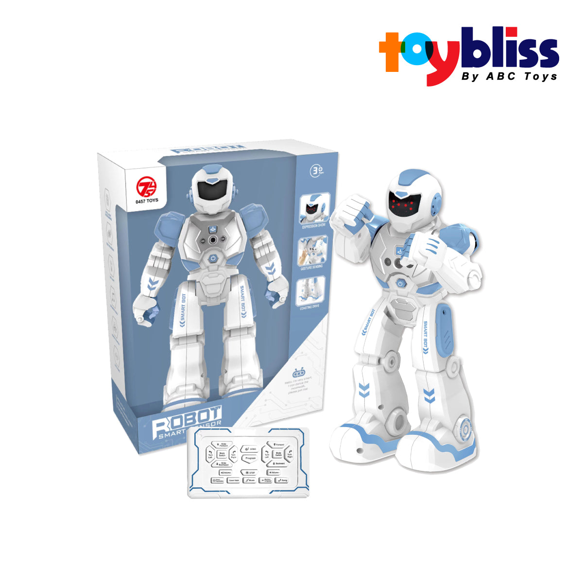 Picture of Toybliss Smart Robot with Light & Sound (606-33), Ages 3+ (Damage Box)