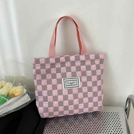 Picture of Oxford Cloth Checkerboard Women’s Bag – Portable Small Mummy & Lunch Bag