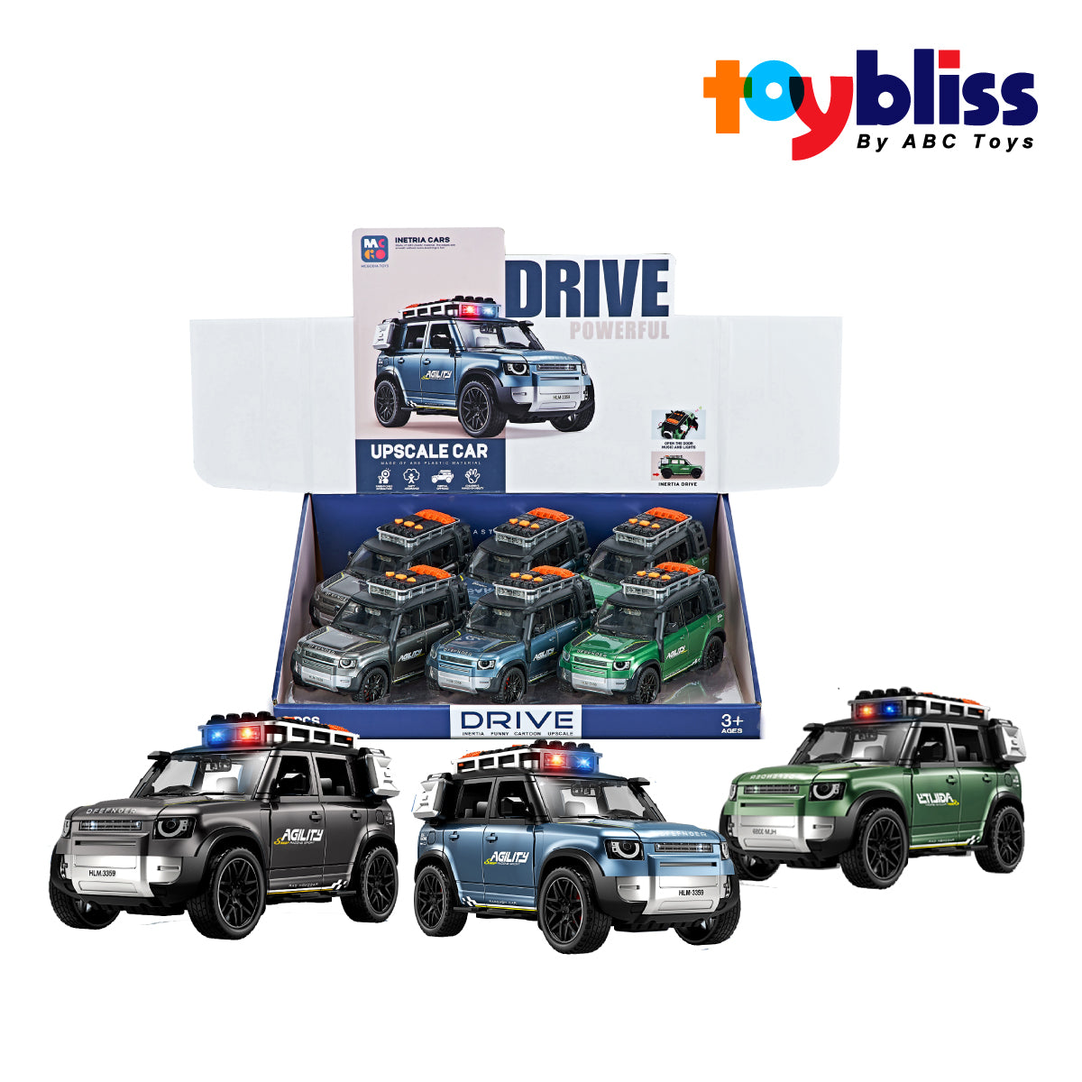 Picture of Toybliss MCGODIA Defender Friction Car (D700-07), Ages 3+