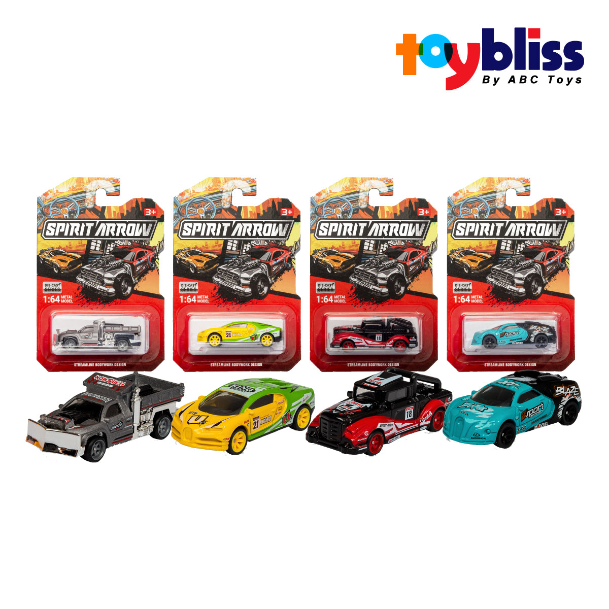 Picture of Toybliss SPIRIT ARROW 1:64 Die-Cast Car Series (009), Ages 3+