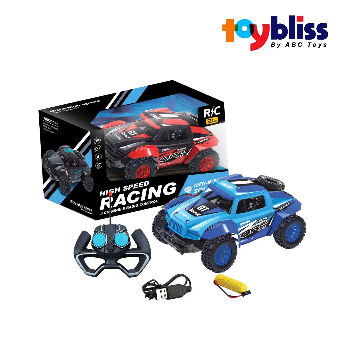 Picture of Toybliss High-Speed Racing RC Car with Lights & Sounds (599), Ages 3+