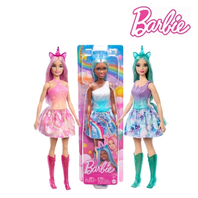Picture of Barbie HRR12 Dreamtopia Unicorn Assorted Doll, Ages 3+