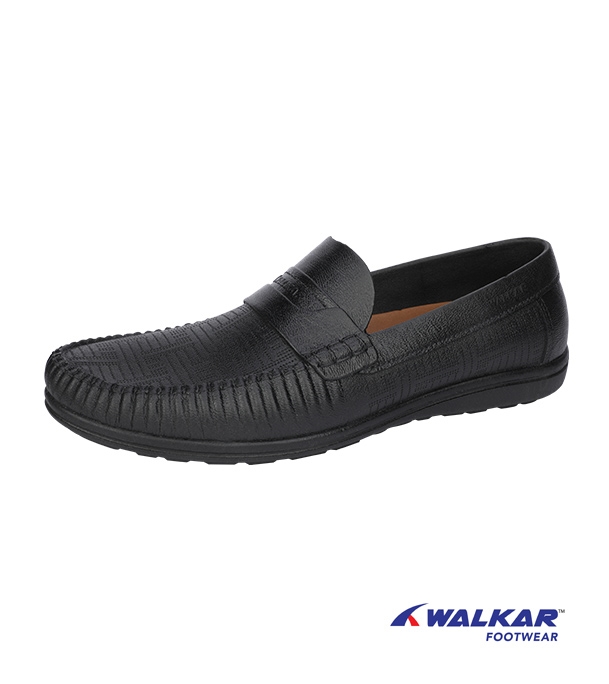 Buy Walkar Men’s Waterproof Moccasin Shoe Black Online at Best Price
