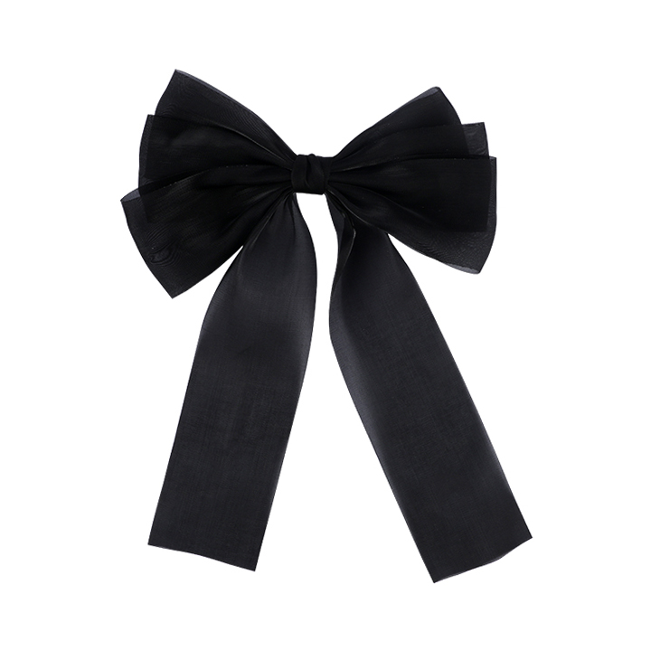 Picture of Bow Ribbon Spring Hair Clip For Girls (Buy 1 Get 1 Free)