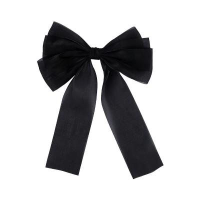 Picture of Bow Ribbon Spring Hair Clip For Girls (Buy 1 Get 1 Free)