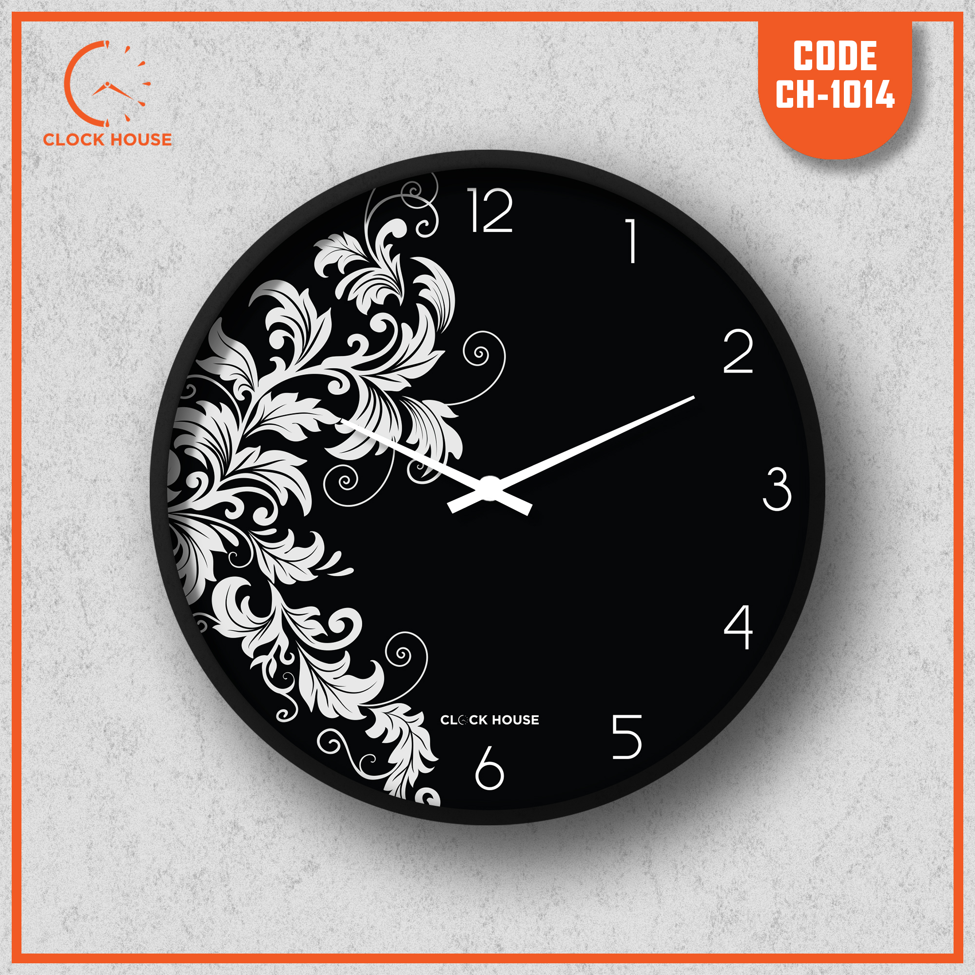 Picture of Clock House BD Artistic Wall Clock Black