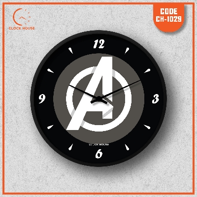 Picture of Clock House BD Super Hero Wall Clock Black