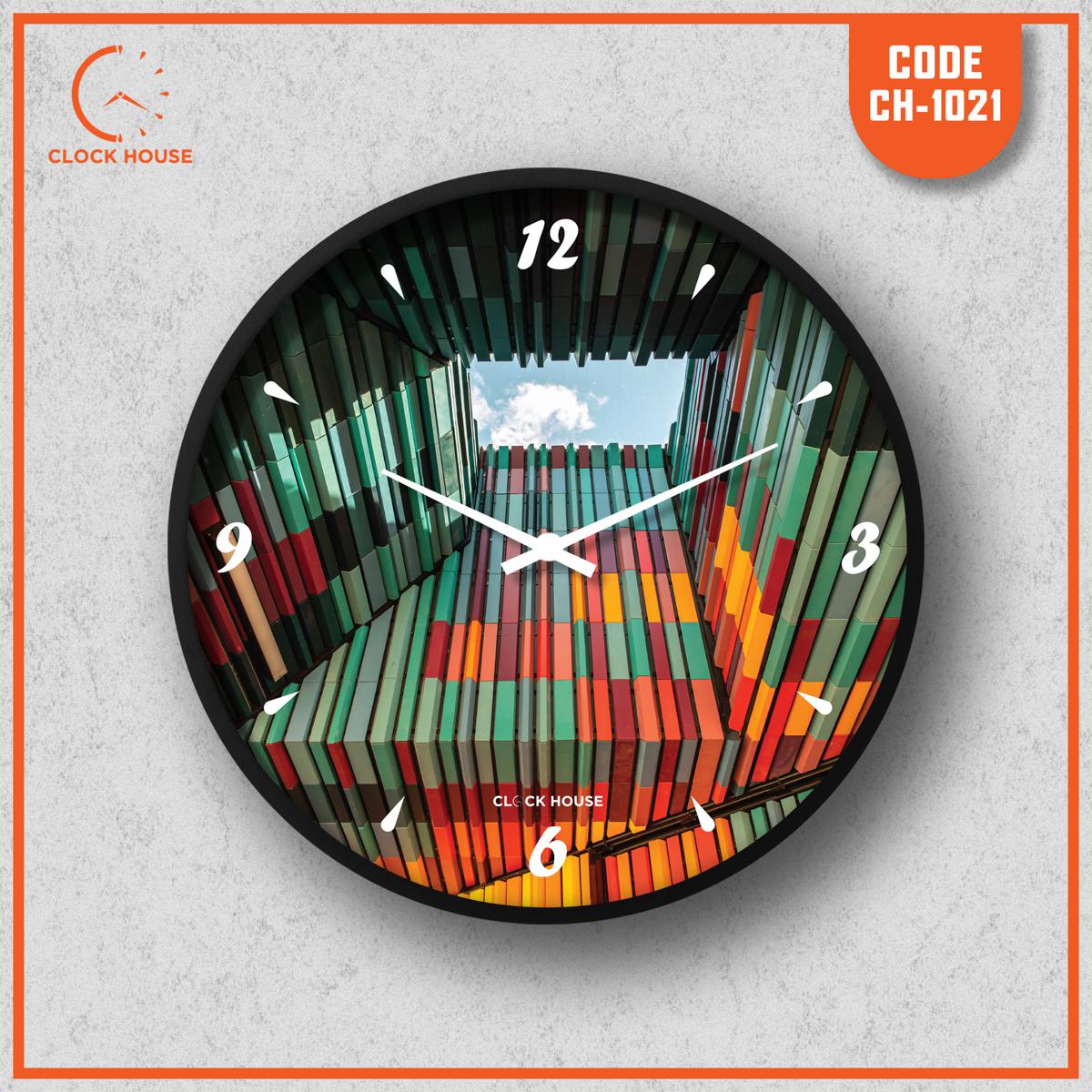 Picture of Clock House BD Artistic Wall Clock Multicolor