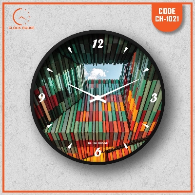 Picture of Clock House BD Artistic Wall Clock Multicolor