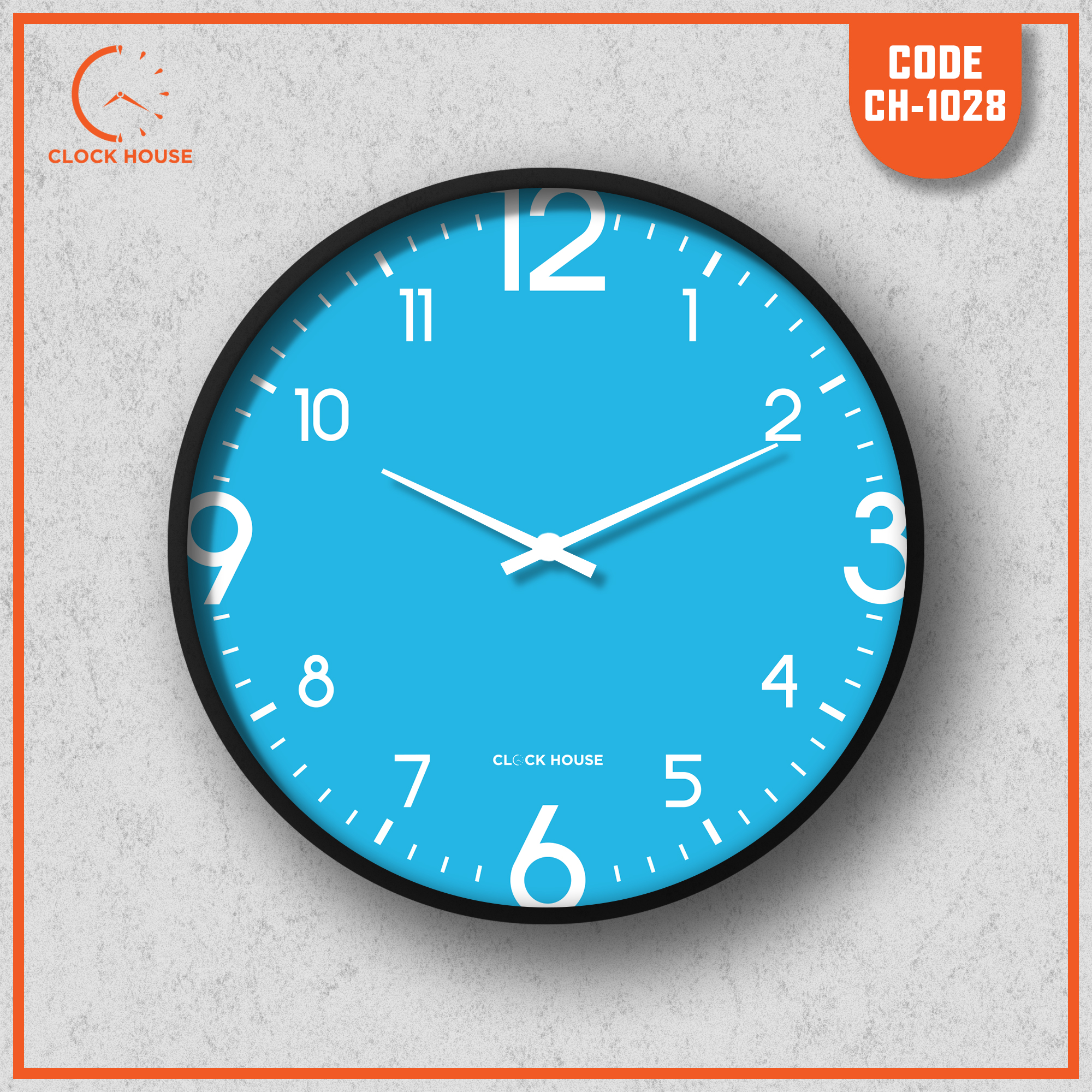 Picture of Clock House BD Classic Wall Clock Blue