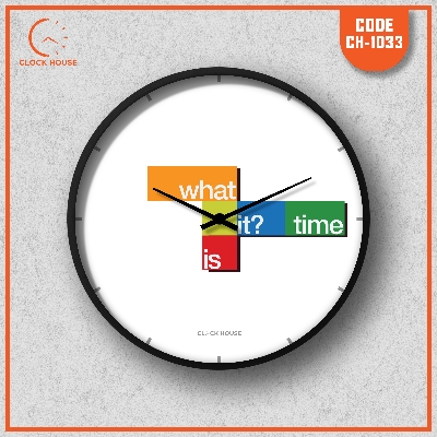 Picture of Clock House BD Motivational Wall Clock Multicolor