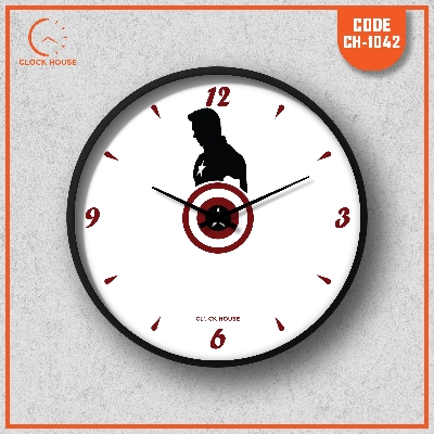 Picture of Clock House BD Super Hero Wall Clock Black