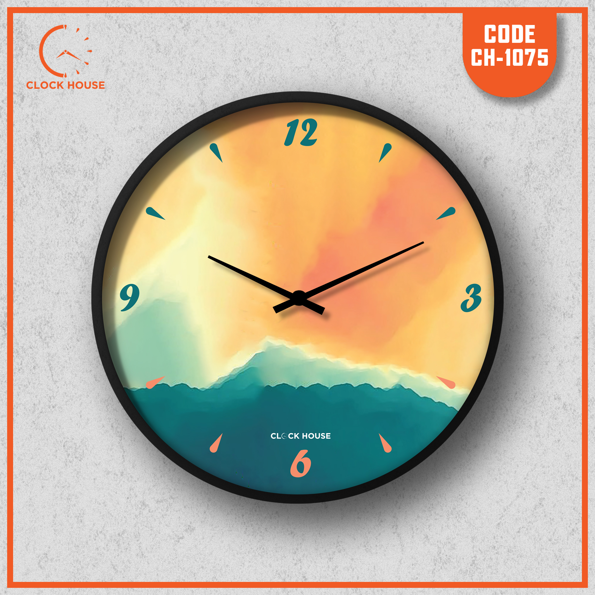 Picture of Clock House BD Artistic Wall Clock Multicolor