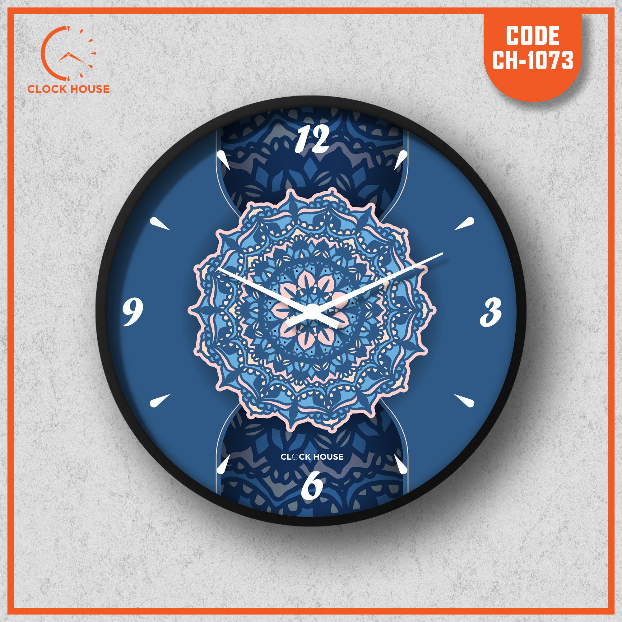 Picture of Clock House BD Floral Wall Clock Multicolor