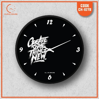 Picture of Clock House BD Motivational Wall Clock Multicolor