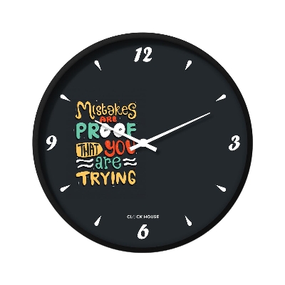 Picture of Clock House BD Motivational Wall Clock Multicolor