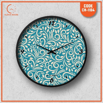 Picture of Clock House BD Floral Wall Clock Multicolor