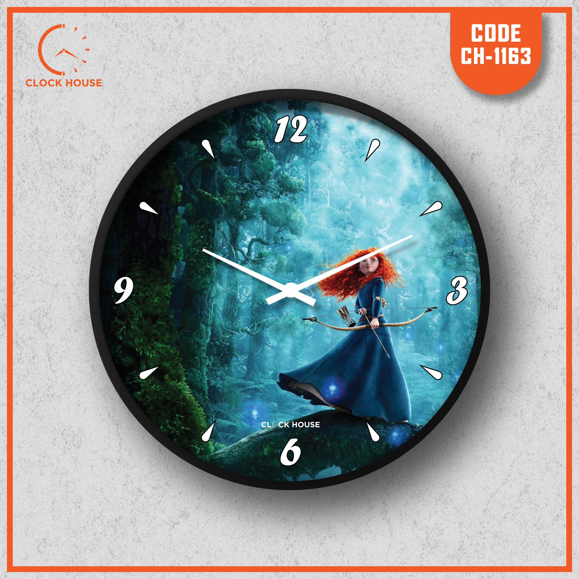 Picture of Clock House BD Cartoon Wall Clock Multicolor