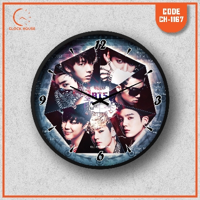 Picture of Clock House BD BTS Wall Clock Multicolor