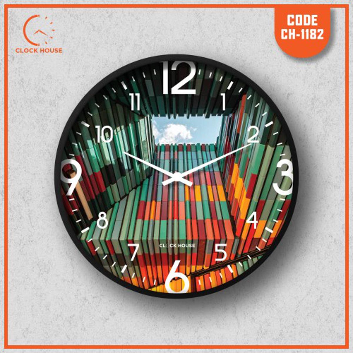 Picture of Clock House BD Artistic Wall Clock Multicolor