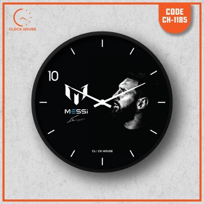 Picture of Clock House BD Messi Wall Clock Black