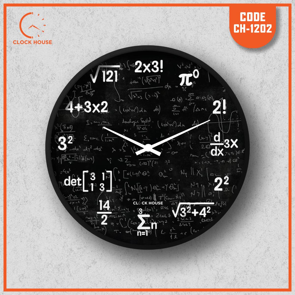 Picture of Clock House BD Mathematics Wall Clock Black