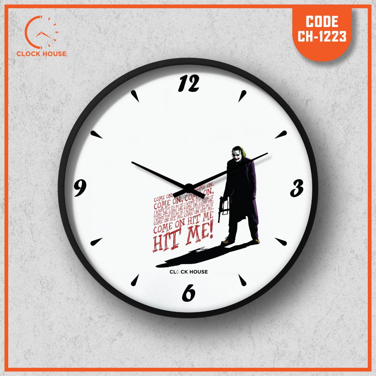 Picture of Clock House BD DC Series Joker Wall Clock White