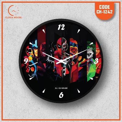Picture of Clock House BD Super Hero Wall Clock Multicolor