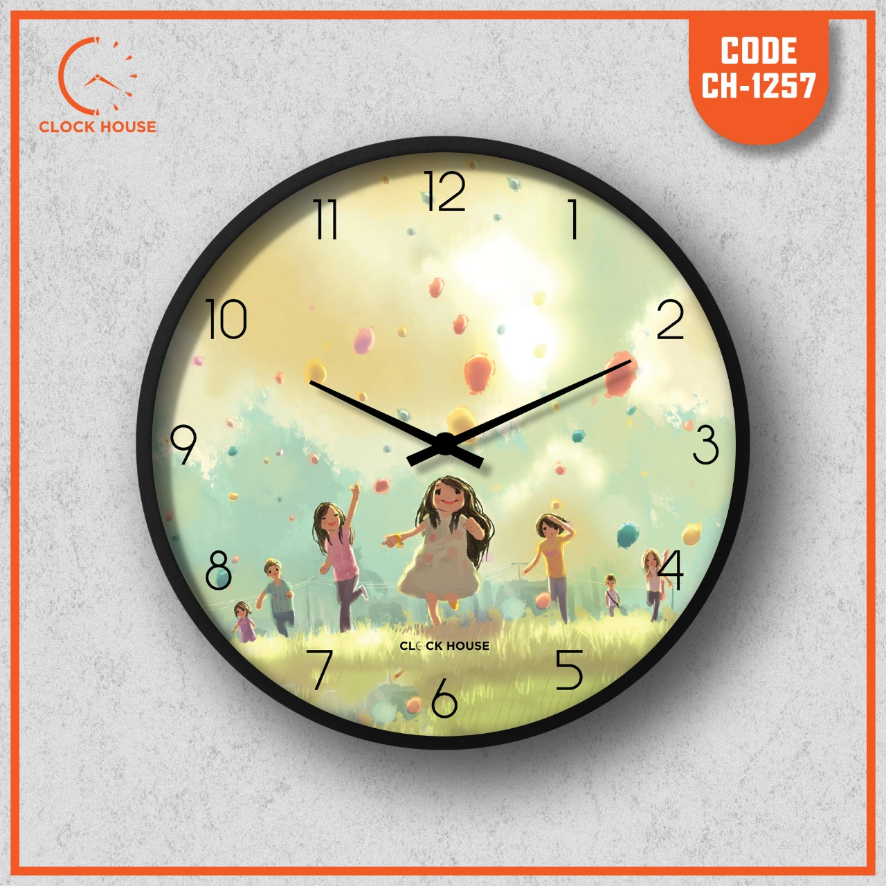 Picture of Clock House BD Artistic Wall Clock Multicolor