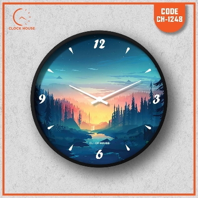 Picture of Clock House BD Artistic Wall Clock Multicolor