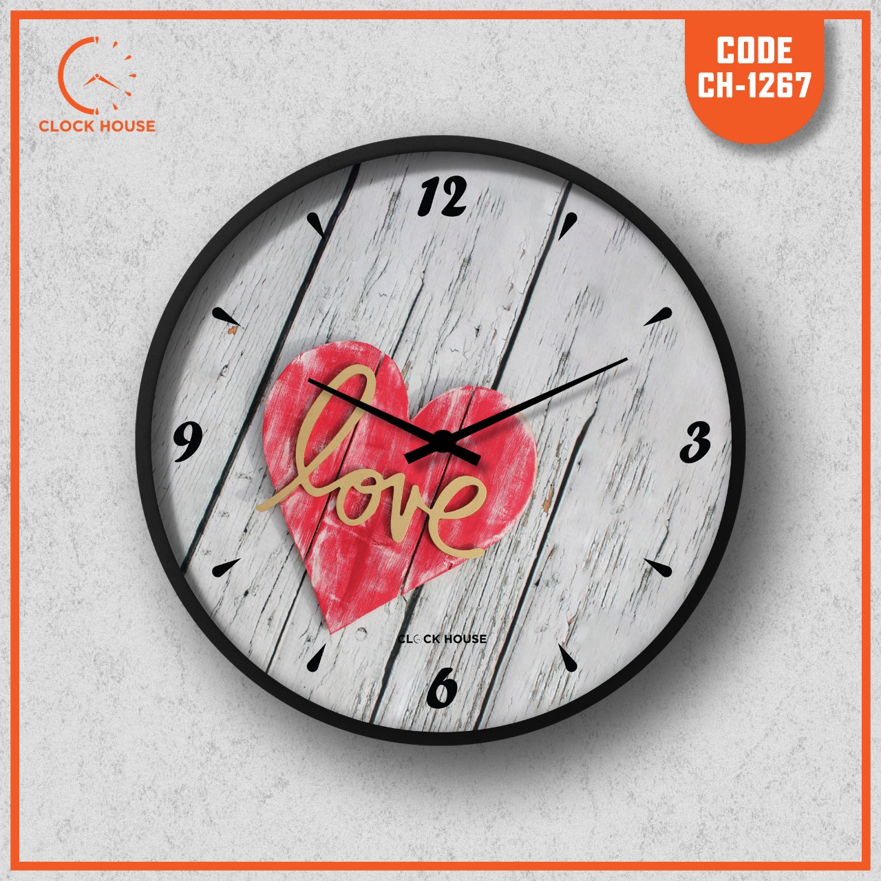 Picture of Clock House BD Love Wall Clock Multicolor