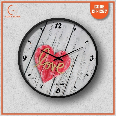 Picture of Clock House BD Love Wall Clock Multicolor
