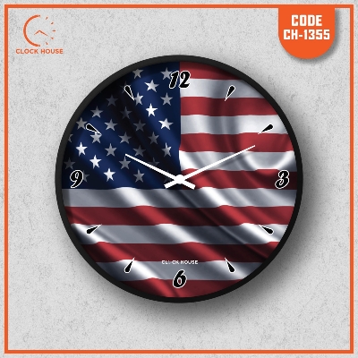 Picture of Clock House BD Flag Series Wall Clock Multicolor