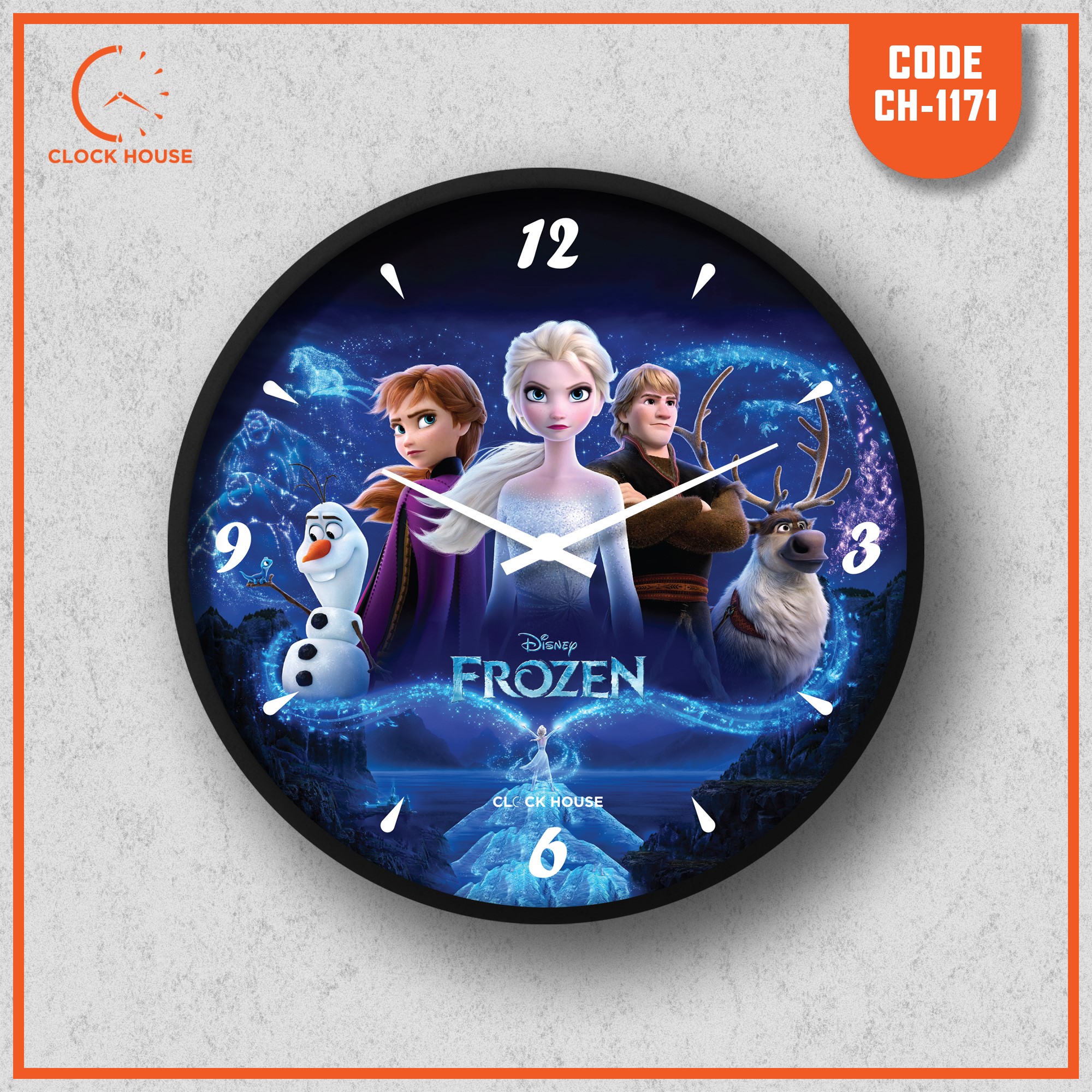 Picture of Clock House BD Frozen Wall Clock Multicolor