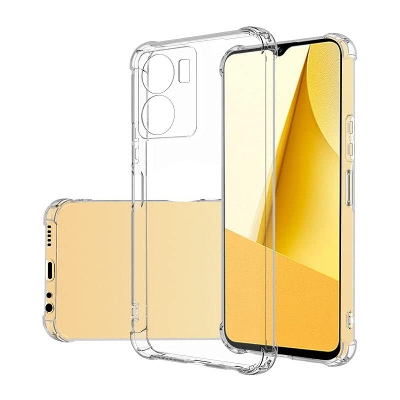 Picture of For vivo Y16   Premium Silicone Case Crystal Clear Soft TPU Ultra-Thin Transparent Flexible Protective Mobile Phone Back Cover