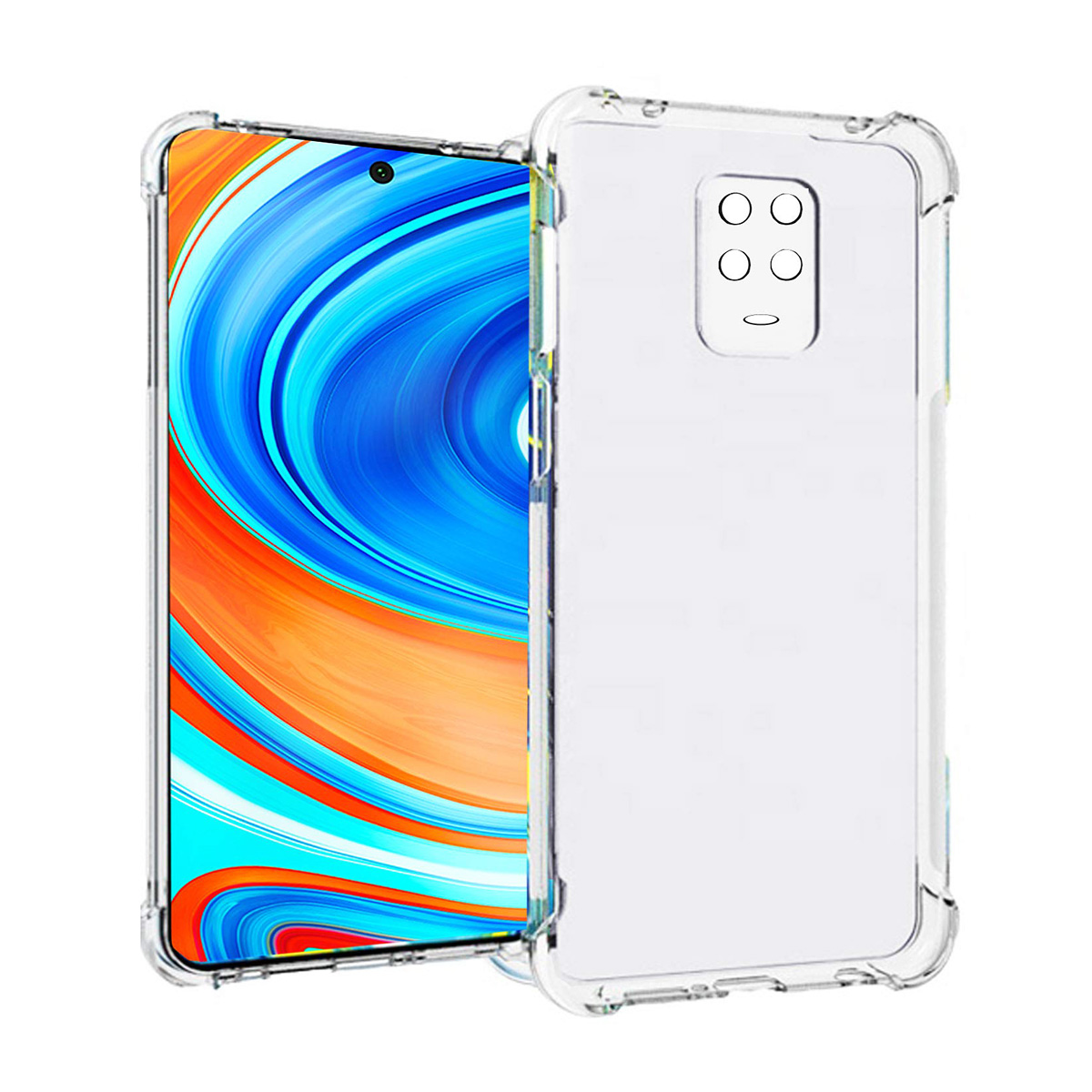 Picture of For xioami note 9 pro  poco m2 pro   Premium Silicone Case Crystal Clear Soft TPU Ultra-Thin Transparent Flexible Protective Mobile Phone Back Cover