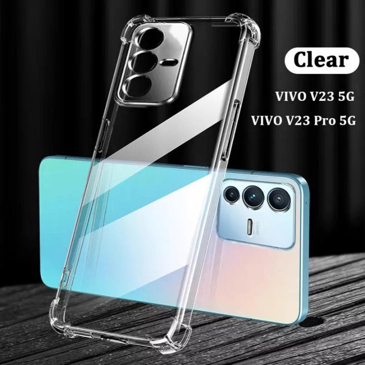 Picture of For vivo v23 5G  Premium Silicone Case Crystal Clear Soft TPU Ultra-Thin Transparent Flexible Protective Mobile Phone Back Cover