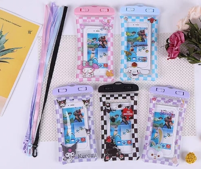 Picture of Outtobe Universal Waterproof Phone Case Water Proof Bag 7.2 7.5 Inches Mobile Phone Pouch PVC Waterproof Mobile Phone Bag Underwater Swimming Phone Bag Diving Protective Case Bag Touch screen