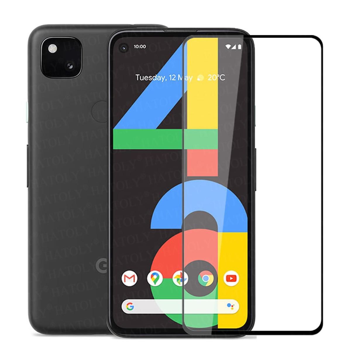Picture of Google Pixel 4A 4G Full Glue Tempered Glass Screen Protector Transparent