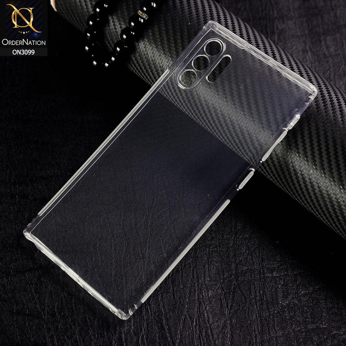 Picture of For  samsung galaxy note 10 plus      Premium Silicone Case Crystal Clear Soft TPU Ultra-Thin Transparent Flexible Protective Mobile Phone Back Cover