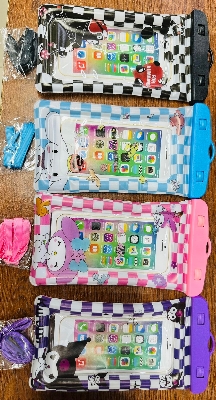 Picture of Outtobe Universal Waterproof Phone Case Water Proof Bag 7.2 7.5 Inches Mobile Phone Pouch PVC Waterproof Mobile Phone Bag Underwater Swimming Phone Bag Diving Protective Case Bag Touch screen