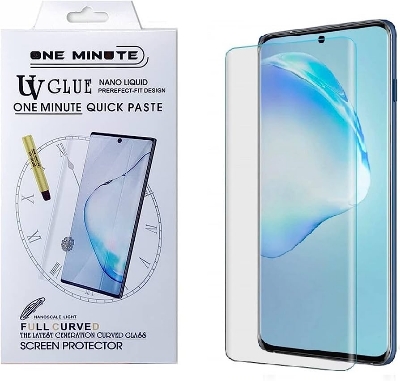 Picture of One minute UV Light Adhesive Tempered Glass Screen Protector for  oneplus 9  pro