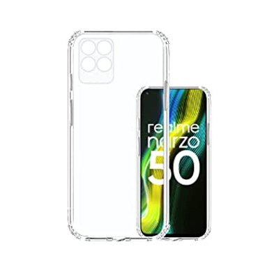 Picture of For Realme Narzo 50 realme 8i Premium Silicone Matte Soft Phone Case  - Phone Back Cover