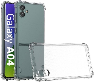Picture of For Samsung Galaxy A04 Flexible Clear Transparent Soft TPU Back Case Cover