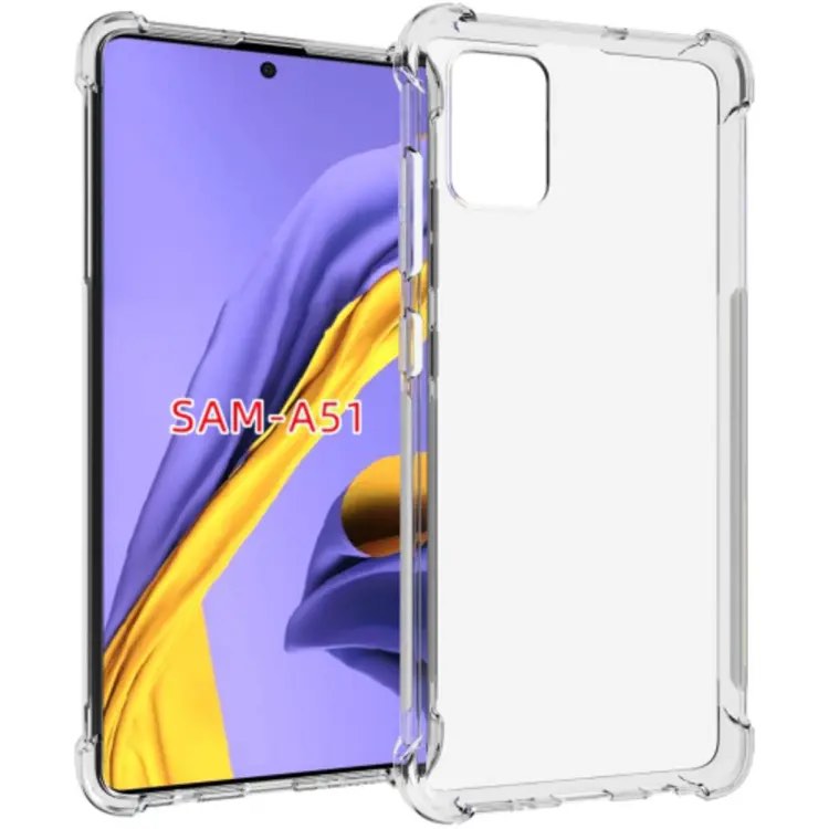 Picture of For Samsung Galaxy A51 A31  Flexible Clear Transparent Soft TPU Back Case Cover