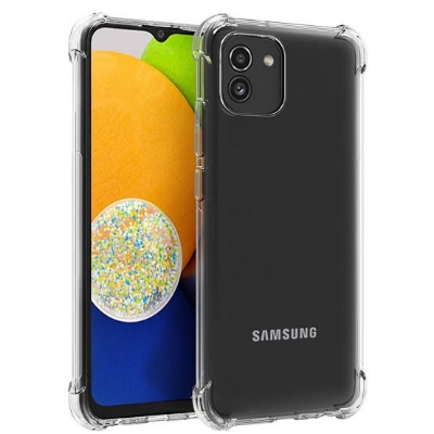 Picture of For Samsung Galaxy A03 Flexible Clear Transparent Soft TPU Back Case Cover